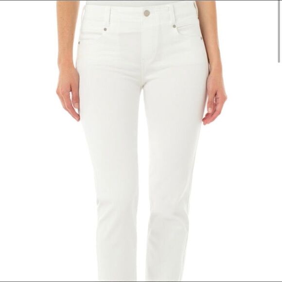 Liverpool  Cropped relaxed fit Jeans in Bright White - Picture 2 of 8